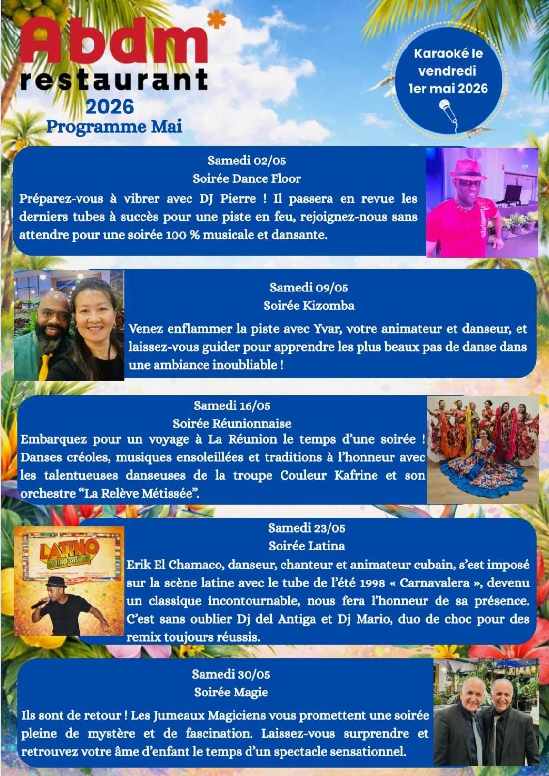 Programme animations Mai 2026