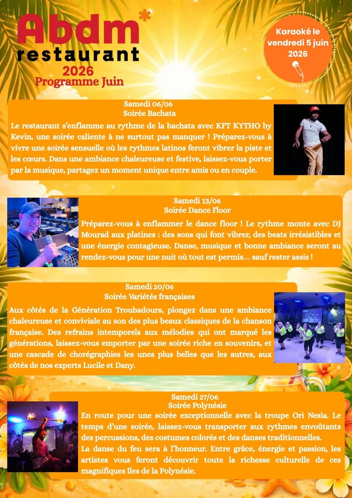 Programme animations Juin 2026
